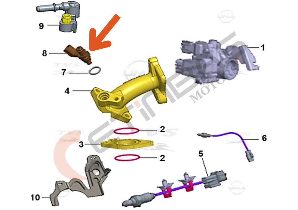 TVS Ntorq 125 Enjektör