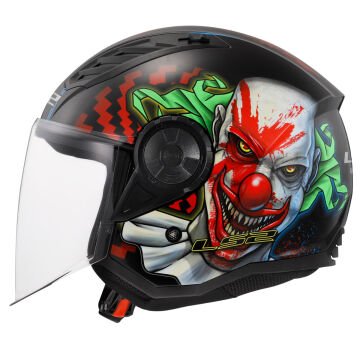 LS2 Airflow 2 Happy Dreams Yarım Motosiklet Kaskı Mat Siyah XL