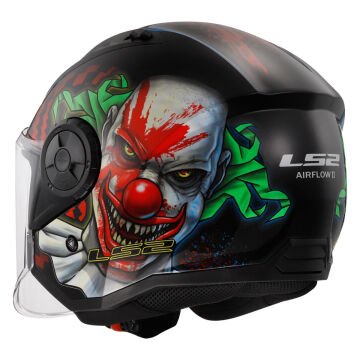 LS2 Airflow 2 Happy Dreams Yarım Motosiklet Kaskı Mat Siyah XL