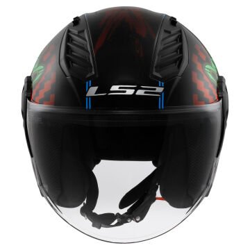 LS2 Airflow 2 Happy Dreams Yarım Motosiklet Kaskı Mat Siyah XL