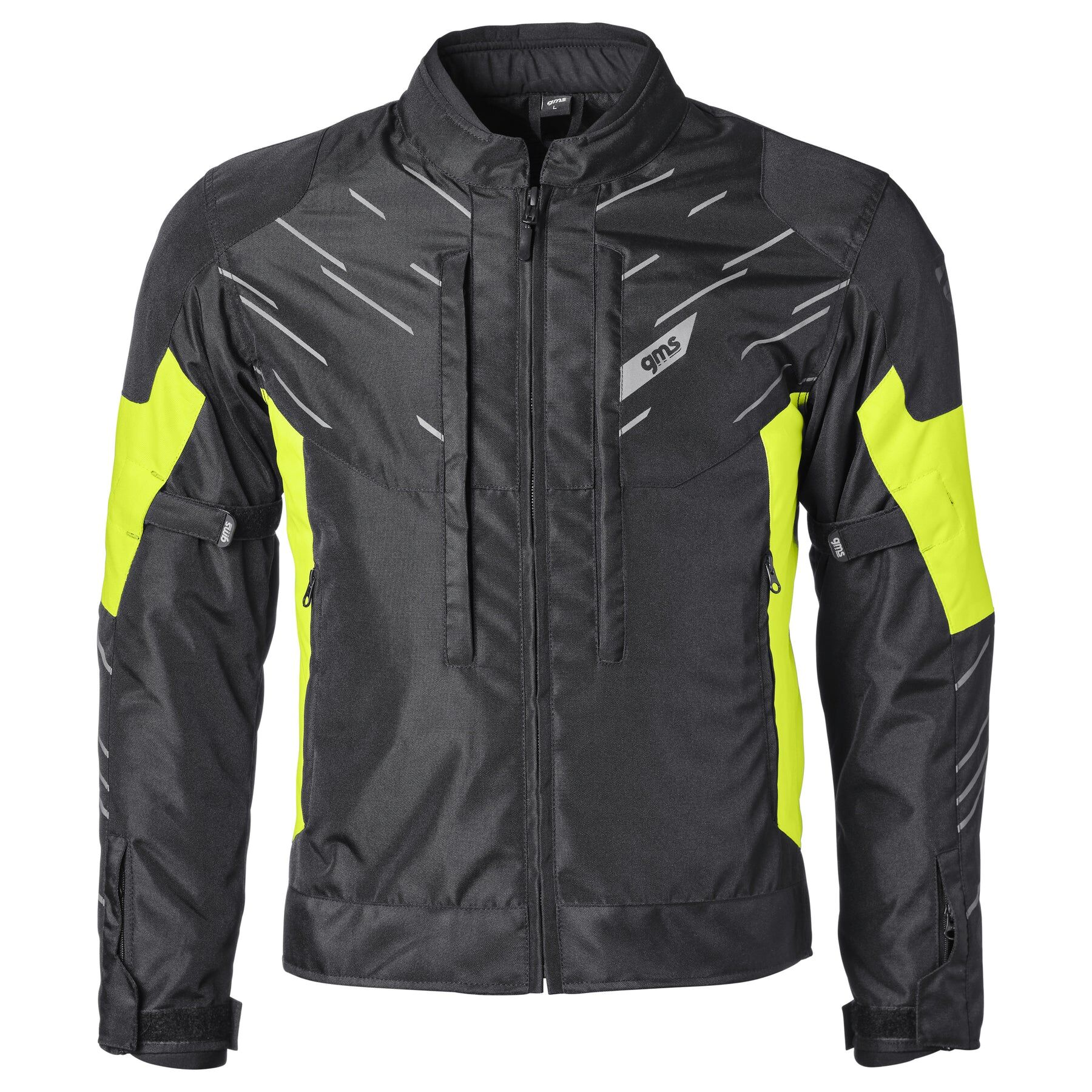 GMS Kasai Siyah Neon Yeşil Motor Ceketi M