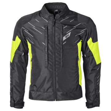 GMS Kasai WP Motosiklet Ceketi Siyah Neon Sarı M
