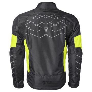 GMS Kasai Siyah Neon Yeşil Motor Ceketi M