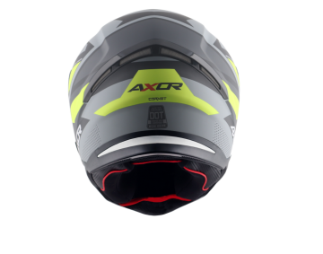 Axor Hunter Cornet Motosiklet Kaskı Siyah Neon Sarı