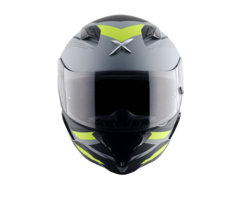 Axor Hunter Cornet Motosiklet Kaskı Siyah Neon Sarı