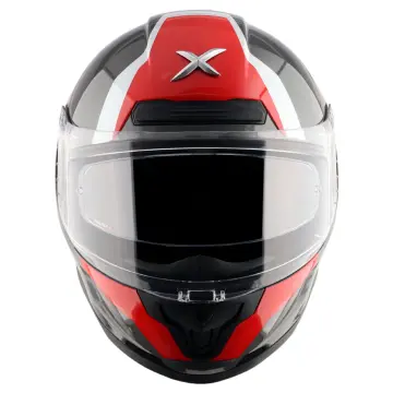 Axor Saber Spark Motosiklet Kaskı Gri Kırmızı Mat M