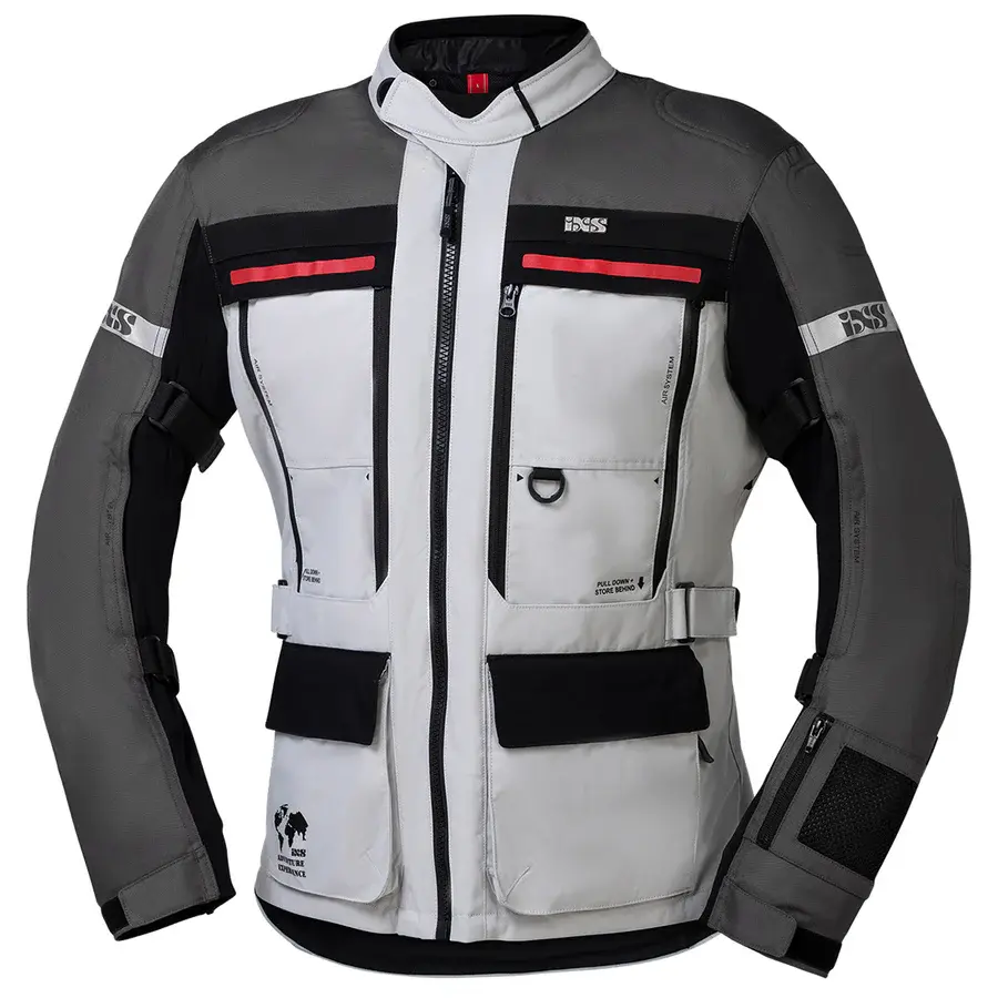 IXS Montevideo Air 3.0 Tur Motosiklet Montu Açık Gri XXL