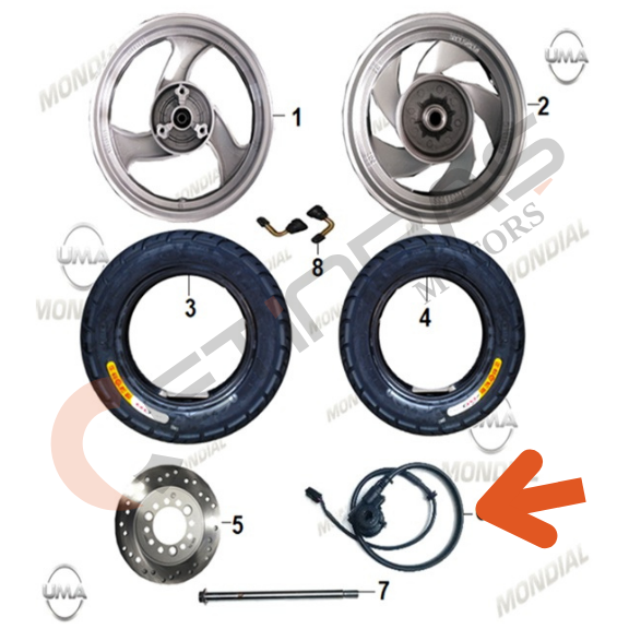 Mondial Exon 50 Kilometre Dişli Mekanizması