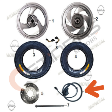 Mondial Exon 50 Kilometre Dişli Mekanizması