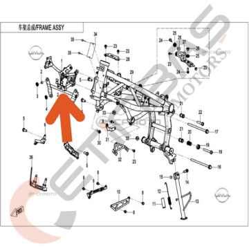 CF Moto 450SR Ön Panel Bağlantı Braketi