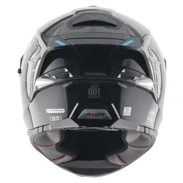 Axor Brutale Kryptic Motosiklet Kaskı Siyah Mavi