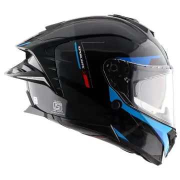 Axor Brutale Kryptic Motosiklet Kaskı Siyah Mavi