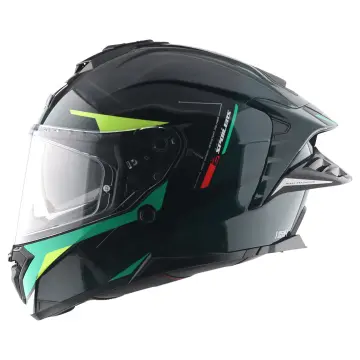 Axor Brutale Kryptic Motosiklet Kaskı Siyah Yeşil