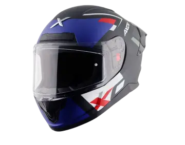 Axor Saber X Sports Full Face Siyah Mavi Motor Kaskı