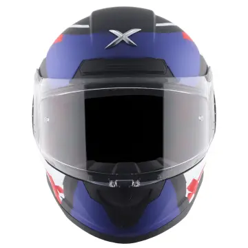 Axor Saber X Sports Motosiklet Kaskı Siyah Mat Mavi L