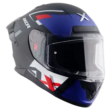 Axor Saber X Sports Motosiklet Kaskı Siyah Mat Mavi M