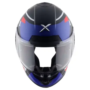 Axor Saber X Sports Motosiklet Kaskı Siyah Mat Mavi M