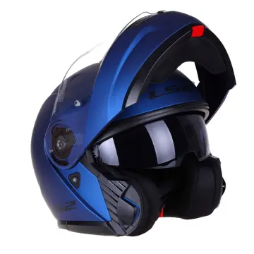 LS2 Strobe 2 Motosiklet Kaskı Mat Mavi XXL