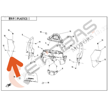 CF Moto 700MT Ön Panel Sağ Üst
