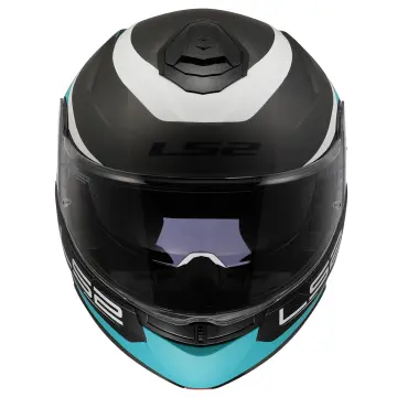LS2 Strobe 2 Victory Motosiklet Kaskı Mat Gri Metal Mavi
