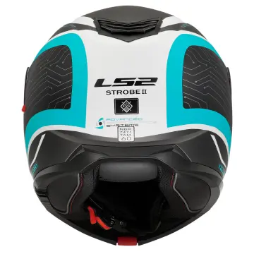 LS2 Strobe 2 Victory Motosiklet Kaskı Mat Gri Metal Mavi