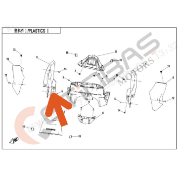 CF Moto 700MT Ön Panel Sağ Üst İç