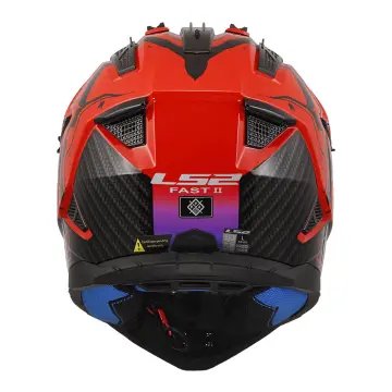 LS2 Fast 2 Wash Enduro Kask Kırmızı