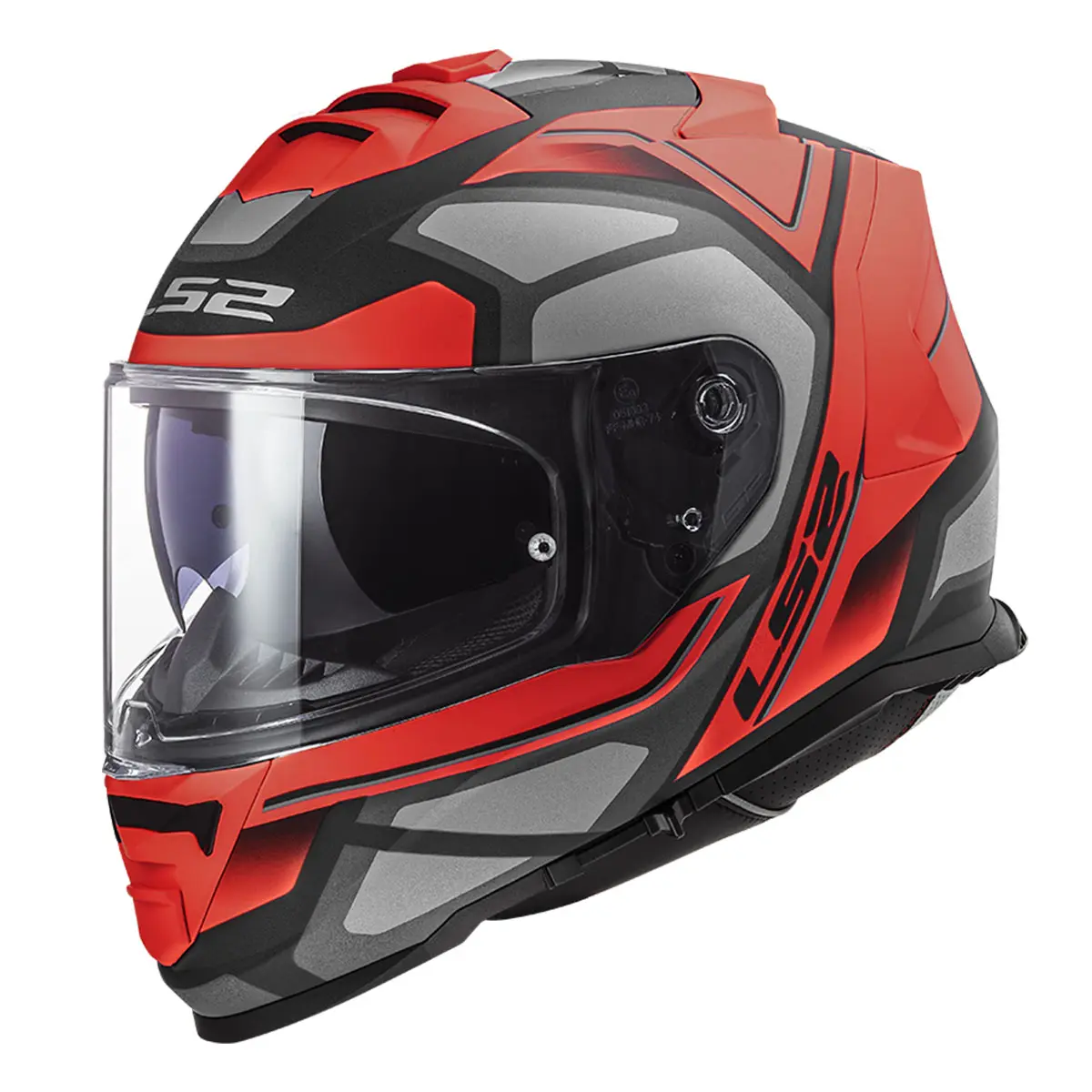 LS2 Storm 2 Faster Motosiklet Kaskı Mat Kırmızı Titanyum