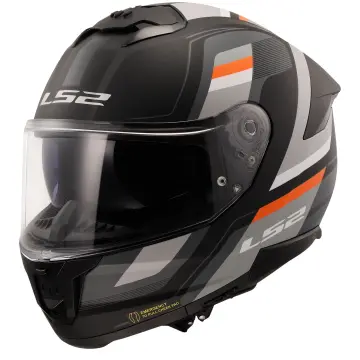 LS2 Stream 2 Vintage Motosiklet Kaskı Mat Siyah Gri XXL