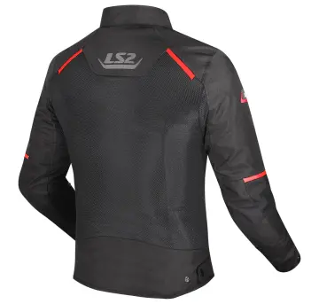 LS2 Breeze Motosiklet Montu Siyah Kırmızı L