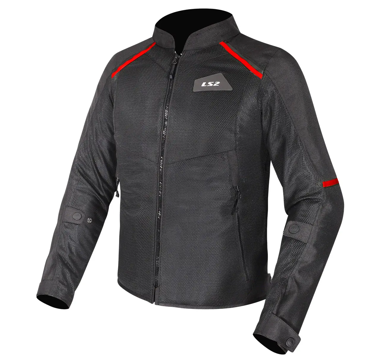 LS2 Breeze Motosiklet Montu Siyah Kırmızı L