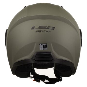 LS2 Airflow 2 Yarım Motosiklet Kaskı Mat Kum