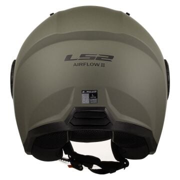 LS2 Airflow 2 Yarım Motosiklet Kaskı Mat Kum XL