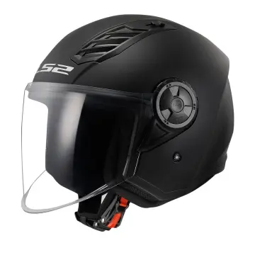LS2 Airflow 2 Yarım Motosiklet Kaskı Mat Siyah 3XL