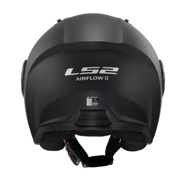 LS2 Airflow 2 Yarım Motosiklet Kaskı Mat Siyah 3XL
