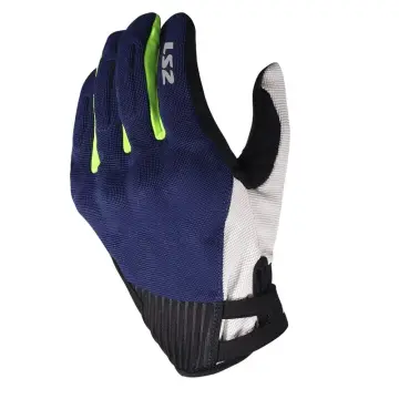 LS2 Dart 2 Evo Motosiklet Eldiveni Mavi Neon Sarı XXL