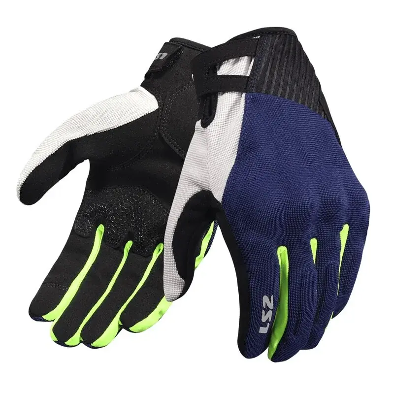 LS2 Dart 2 Evo Motosiklet Eldiveni Mavi Neon Sarı XXL