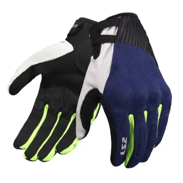 LS2 Dart 2 Evo Motosiklet Eldiveni Mavi Neon Sarı XXL