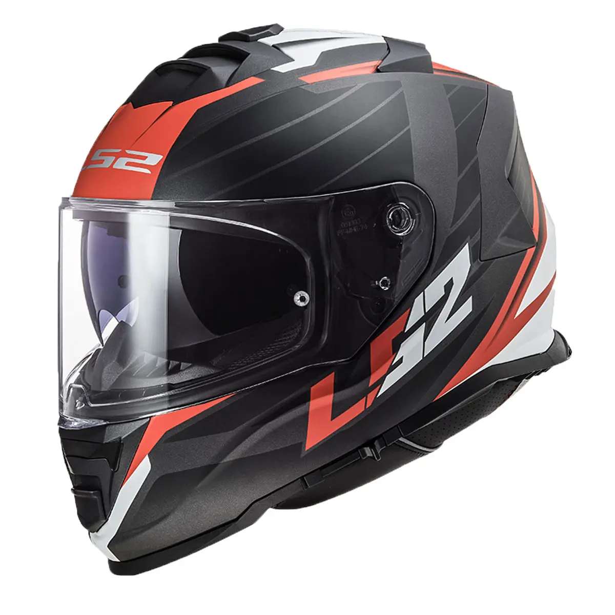 LS2 Storm 2 Nerve Motosiklet Kaskı Mat Siyah Kırmızı