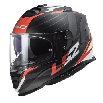 LS2 Storm 2 Nerve Motosiklet Kaskı Mat Siyah Kırmızı
