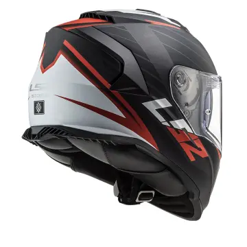 LS2 Storm 2 Nerve Motosiklet Kaskı Mat Siyah Kırmızı