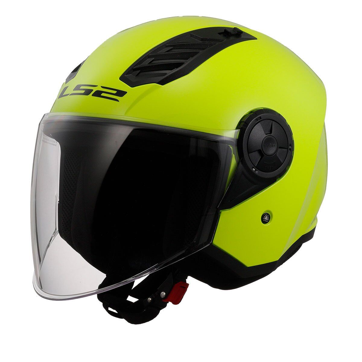 LS2 Airflow 2 Yarım Motosiklet Kaskı Neon Sarı L