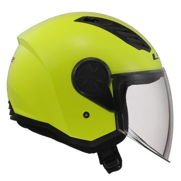 LS2 Airflow 2 Yarım Motosiklet Kaskı Neon Sarı L