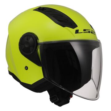 LS2 Airflow 2 Yarım Motosiklet Kaskı Neon Sarı L