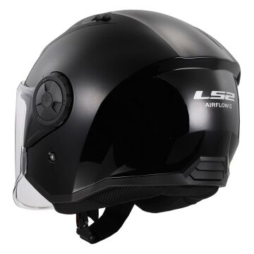 LS2 Airflow 2 Yarım Motosiklet Kaskı Siyah L