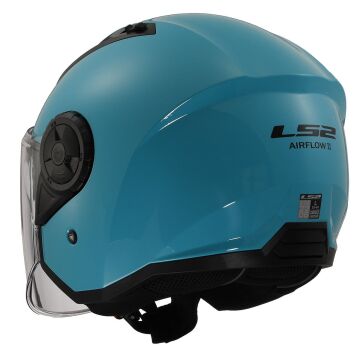 LS2 Airflow 2 Yarım Motosiklet Kaskı Turkuaz L