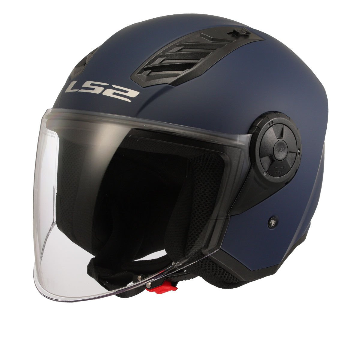 LS2 Airflow 2 Yarım Motosiklet Kaskı Navy Mavi XXL