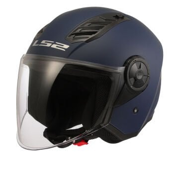 LS2 Airflow 2 Yarım Motosiklet Kaskı Navy Mavi XXL