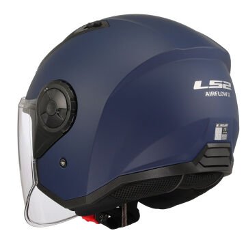 LS2 Airflow 2 Yarım Motosiklet Kaskı Navy Mavi XXL