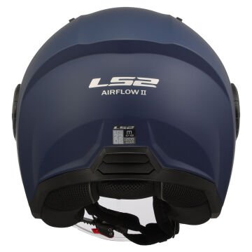 LS2 Airflow 2 Yarım Motosiklet Kaskı Navy Mavi XXL